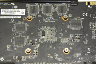 GeForce GTX 550 Ti DirectCU TOP Chiprückseite