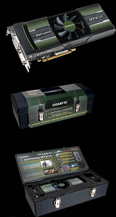 Gigabyte GTX 590 (Bundle mit Maus)