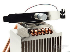 Drehpotentiometer und Heatpipeebenen