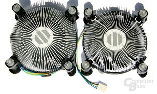 Kühler 2100 (links) vs. 2100T (rechts)