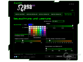 Razer Treiber: Farbauswahl