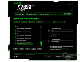 Razer Treiber: Makro-Konfiguration