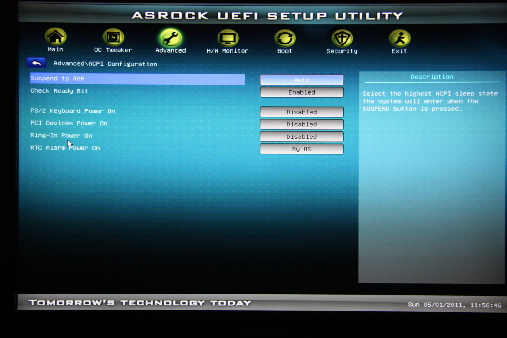 ASRock E350M1 – UEFI