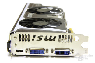 GeForce GTX 560 Twin Frozr II OC Slotblech