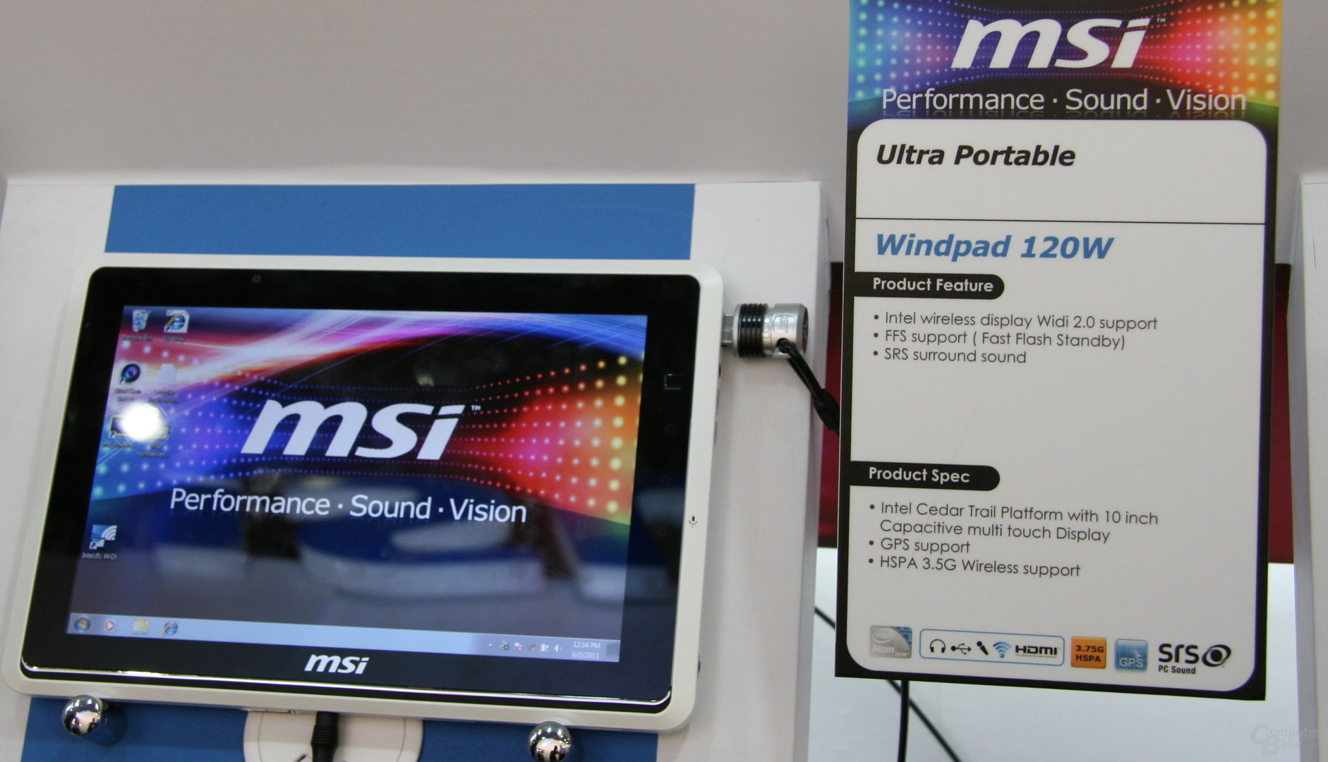 MSI-Tablets auf der Computex 2011