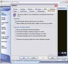 Media Player 9 legt besonderen Wert auf das verbesserte Media Library