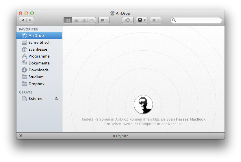 Mac OS X Lion – AirDrop