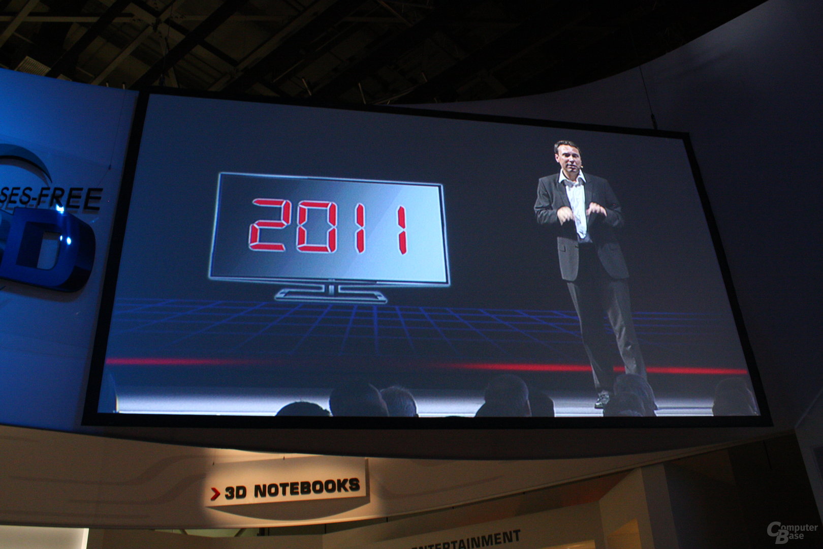 Presse-Präsentation von Toshiba zum brillenlosen 3D-TV