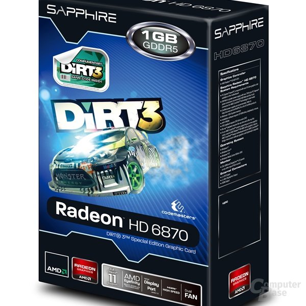 Sapphire Radeon HD 6870 1G GDDR5 Dirt3 Edition