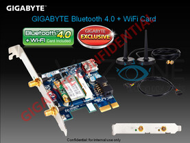 PCIe-Karte mit Bluetooth 4.0 und WLAN n von Gigabyte