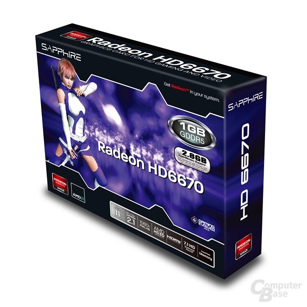 Sapphire Radeon HD 6670 im Low-Profile-Format