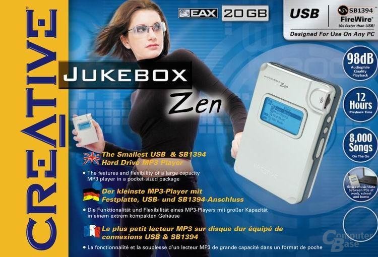 Creative Jukebox Zen Verpackung