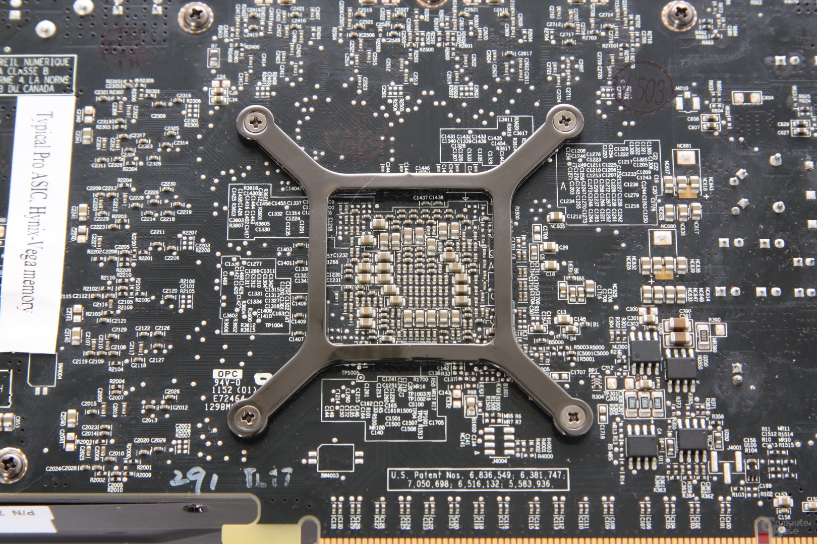 Radeon HD 7850 GPU-Rückseite
