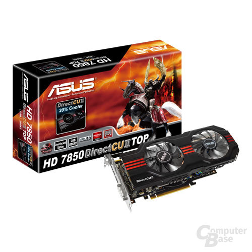 Asus Radeon HD 7850 mit Verpackung