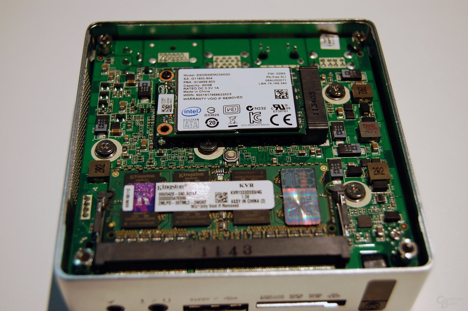 Prototyp einer kleineren Zotac ZBox mit SSD und unbekannter CPU und Chipsatz