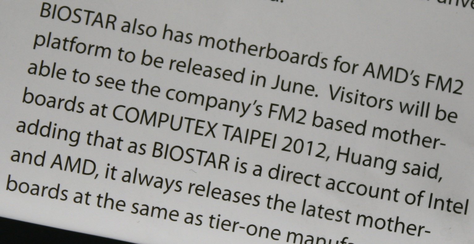 Biostars Sockel-FM2-Mainboards ab Juni