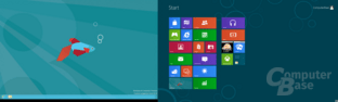 Windows 8 „Consumer Preview“ mit zwei Bildschirmen