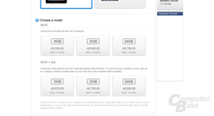 Das neue iPad im australischen Apple Store