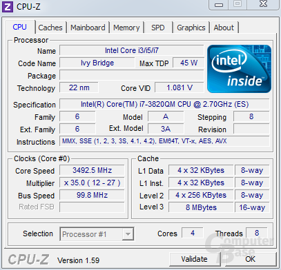 Intel i7-3820QM