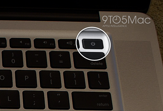 Neuer Power-Knopf des MacBook Pro