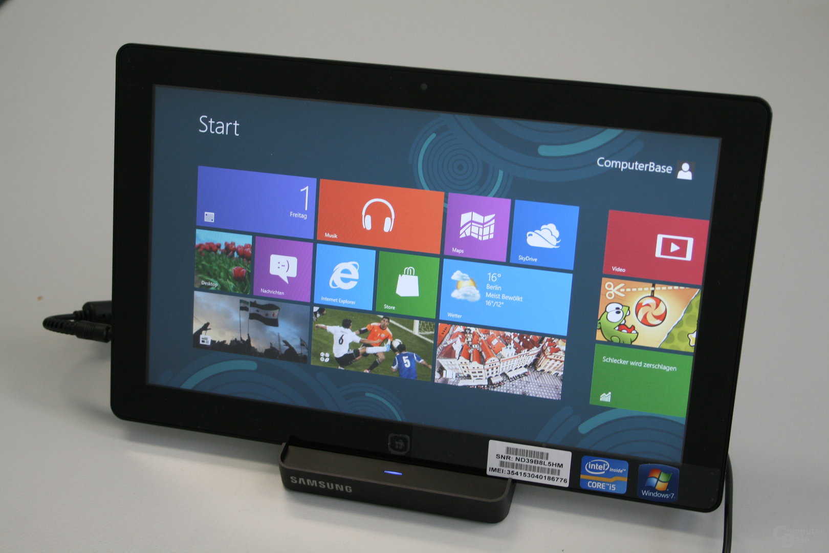 Windows 8 auf dem Tablet