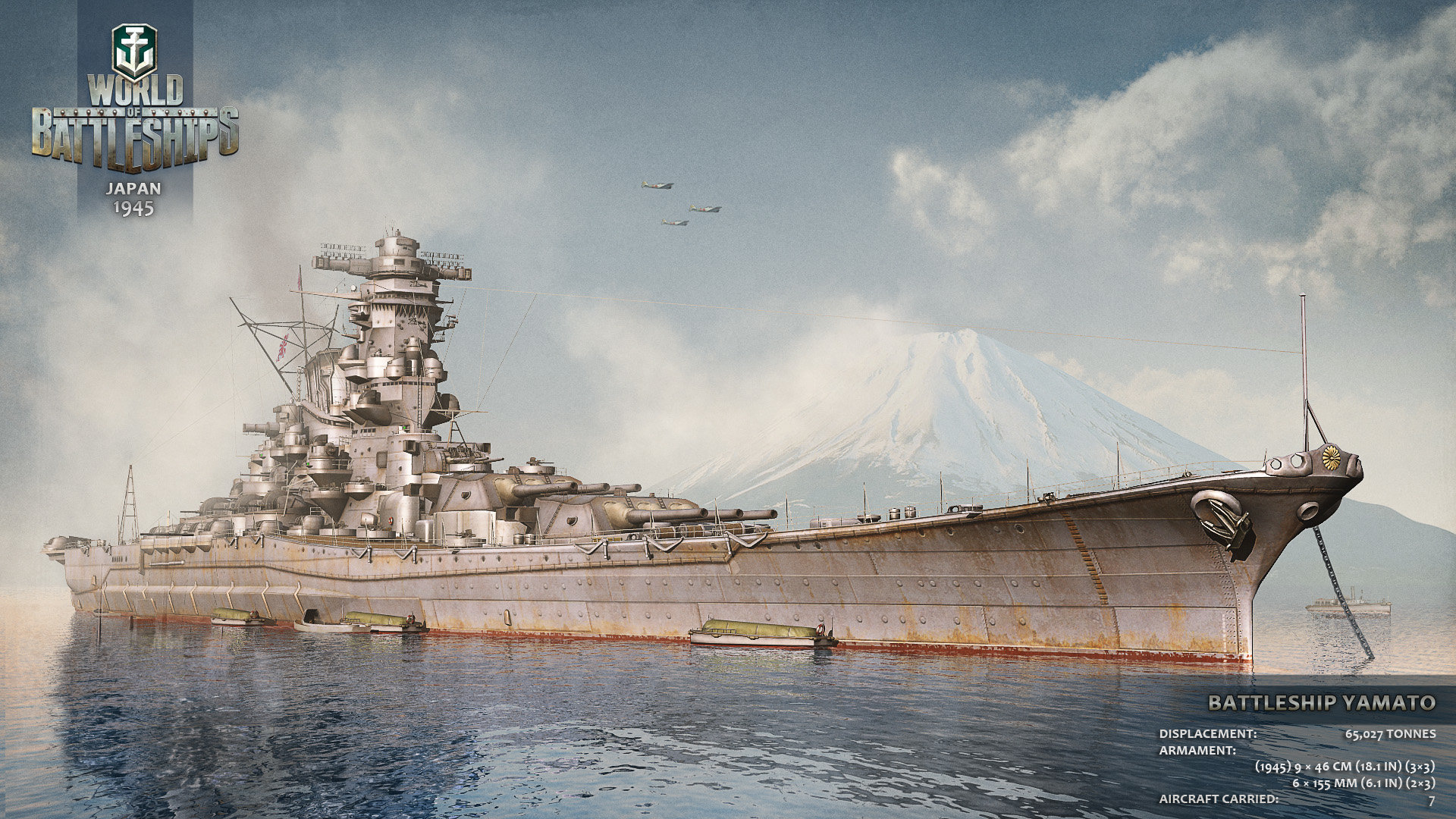 World of Battleships - Yamato-Illustration