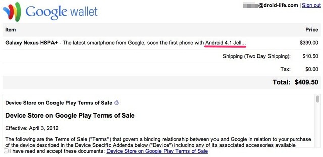 Samsung Galaxy Nexus mit Android 4.1