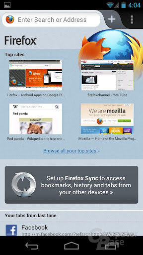Mozilla Firefox 14 für Android