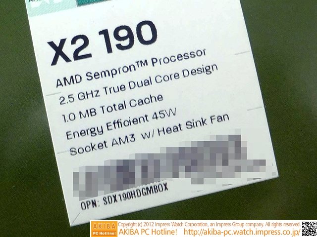 AMD Sempron X2 190