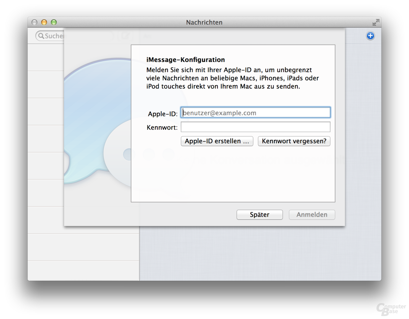 iMessages in OS X 10.8 Mountain Lion