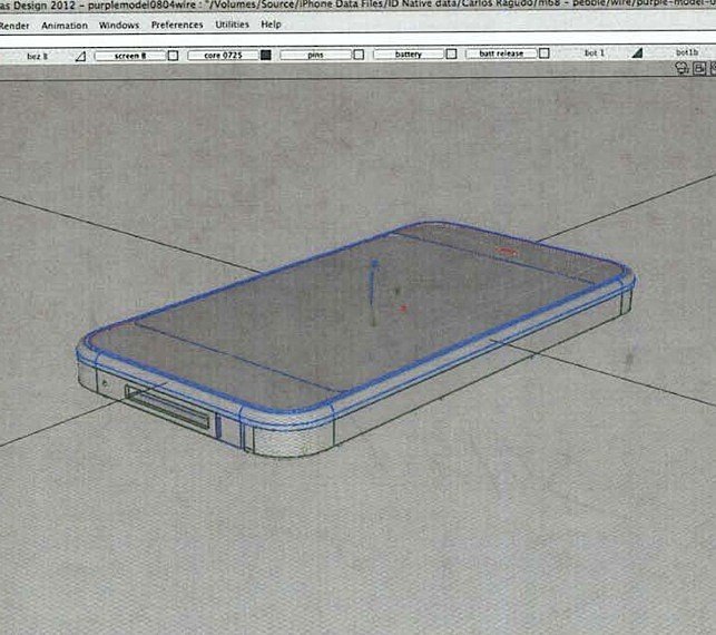 iPhone-Prototypen und CAD-Renderings