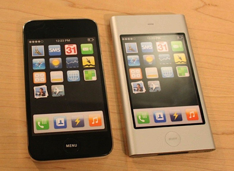 iPhone-Prototypen und CAD-Renderings