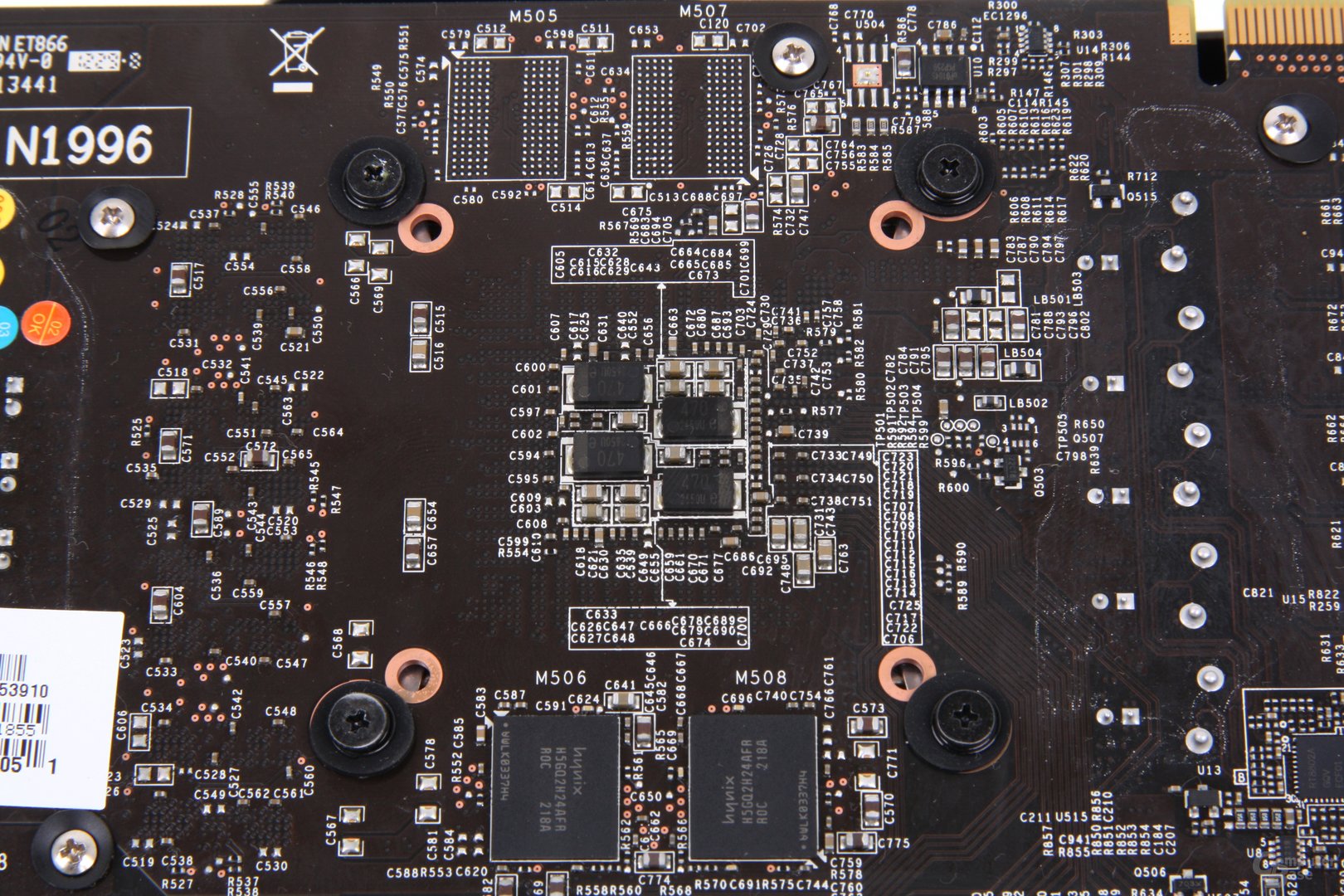 GeForce GTX 660 Ti PE OC GPU-Rückseite