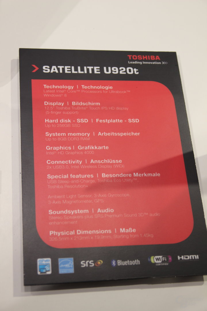 Toshiba Satellite U920t