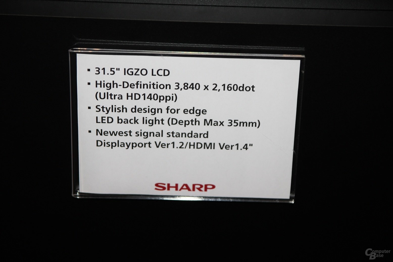 Sharps IGZO-Display bei 31,5 Zoll