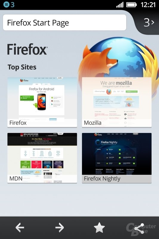 Firefox OS: Firefox dient als Browser
