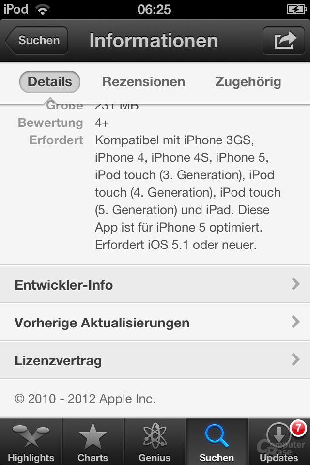 iPod Touch (iOS 6): App Store