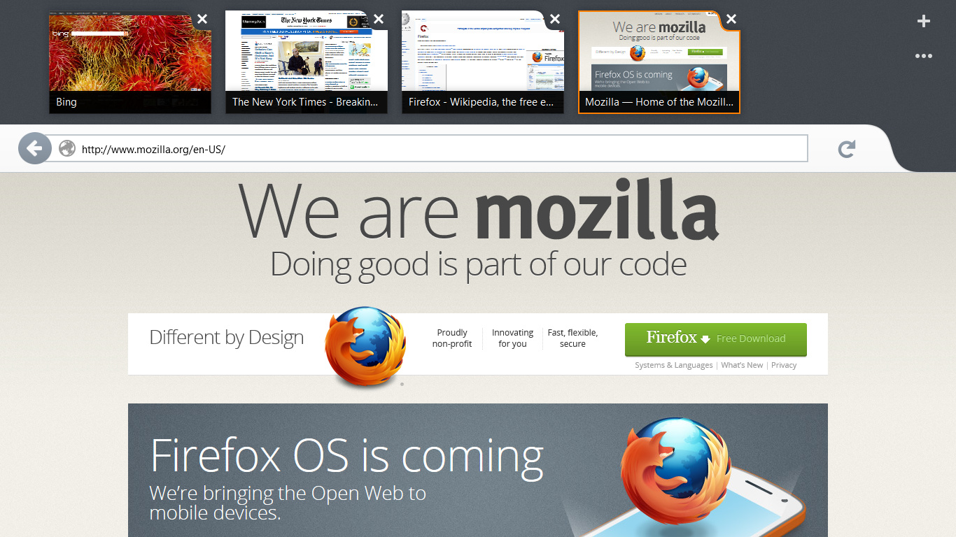 Firefox Metro für Windows 8