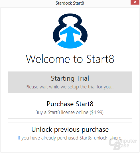 Start8 – Trial-Version im Einsatz