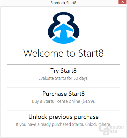 Start8 – erster Start