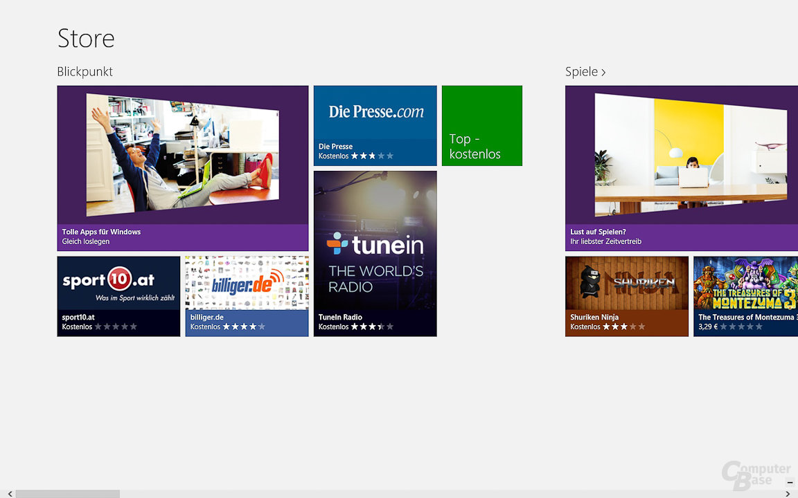 Windows 8: App-Store