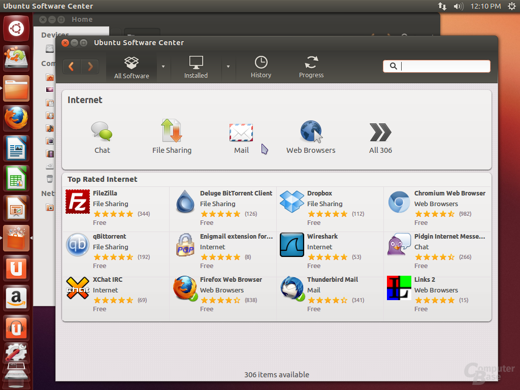 Ubuntu Software Center Internet