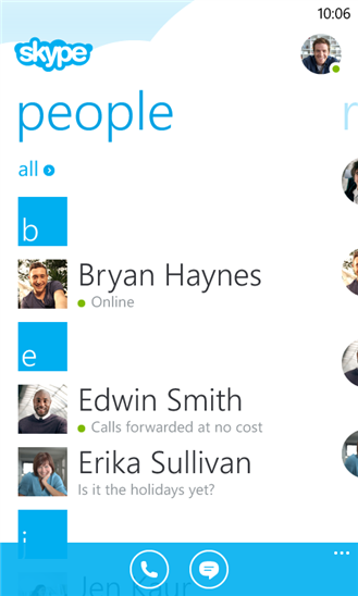 Skype für Windows Phone 8