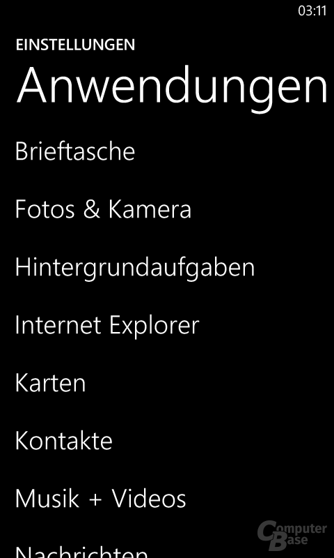 Nokia Lumia 820 Oberfläche