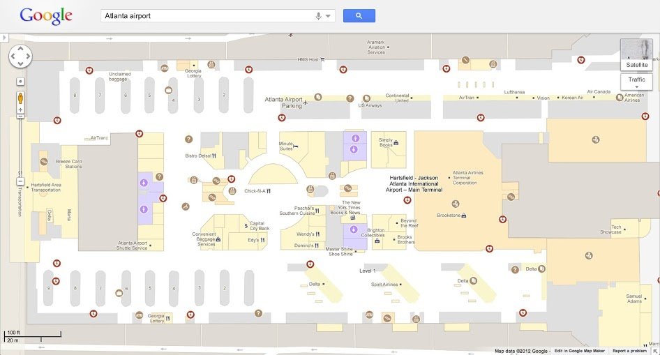 Innenraum-Karten bei Google Maps