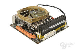 Zotac H55ITX-C-E mit Intel Core i5-661, Ram und Thermalright AXP-100