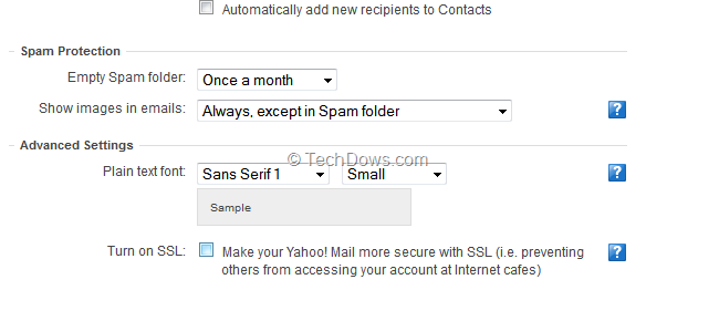 SSL für Yahoo-Mail einschalten