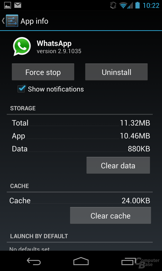 Android 4.2.1 - App-Info
