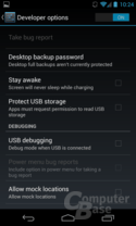 Android 4.2.1 - Developer Options