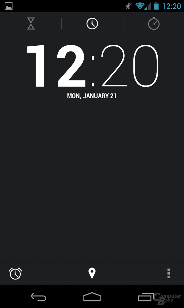 Android 4.2.1 - Uhr